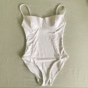BHLDN Honeymoon Pure White One Piece
